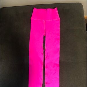 Fabletics neon pink leggings XS